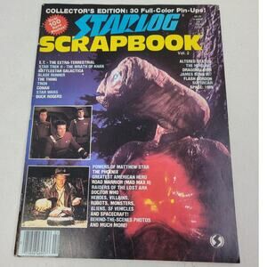 Vintage Starlog Scrapbook Vol 2 Collectors Edition ET Star Trek Indiana Magazine